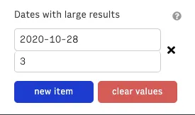 Dates with Large Results