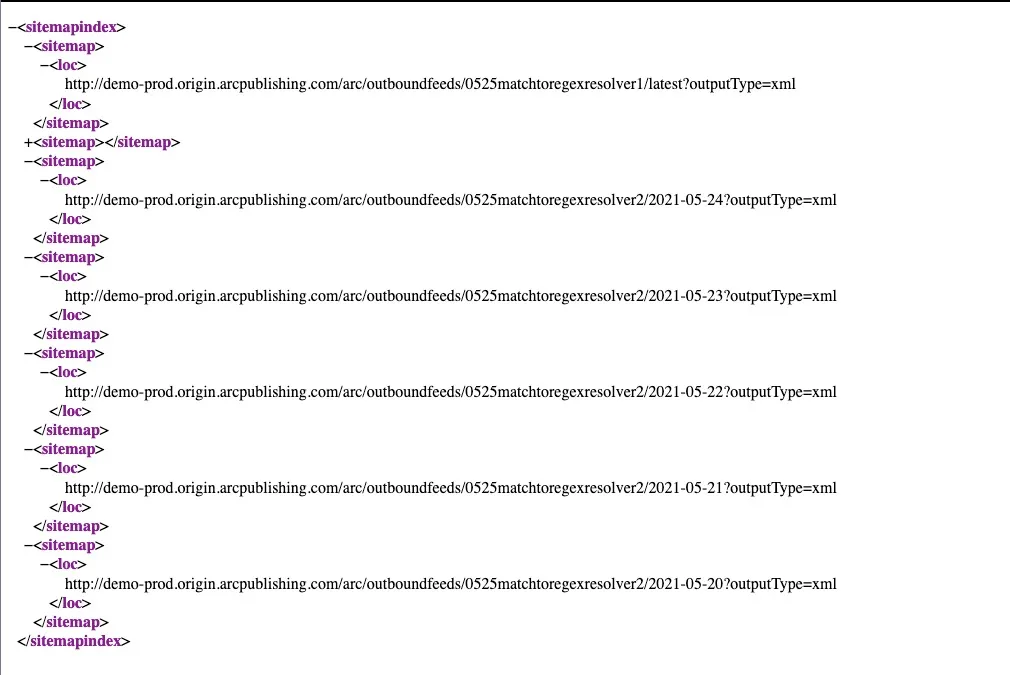 Sitemap Index