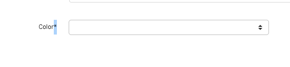 required field