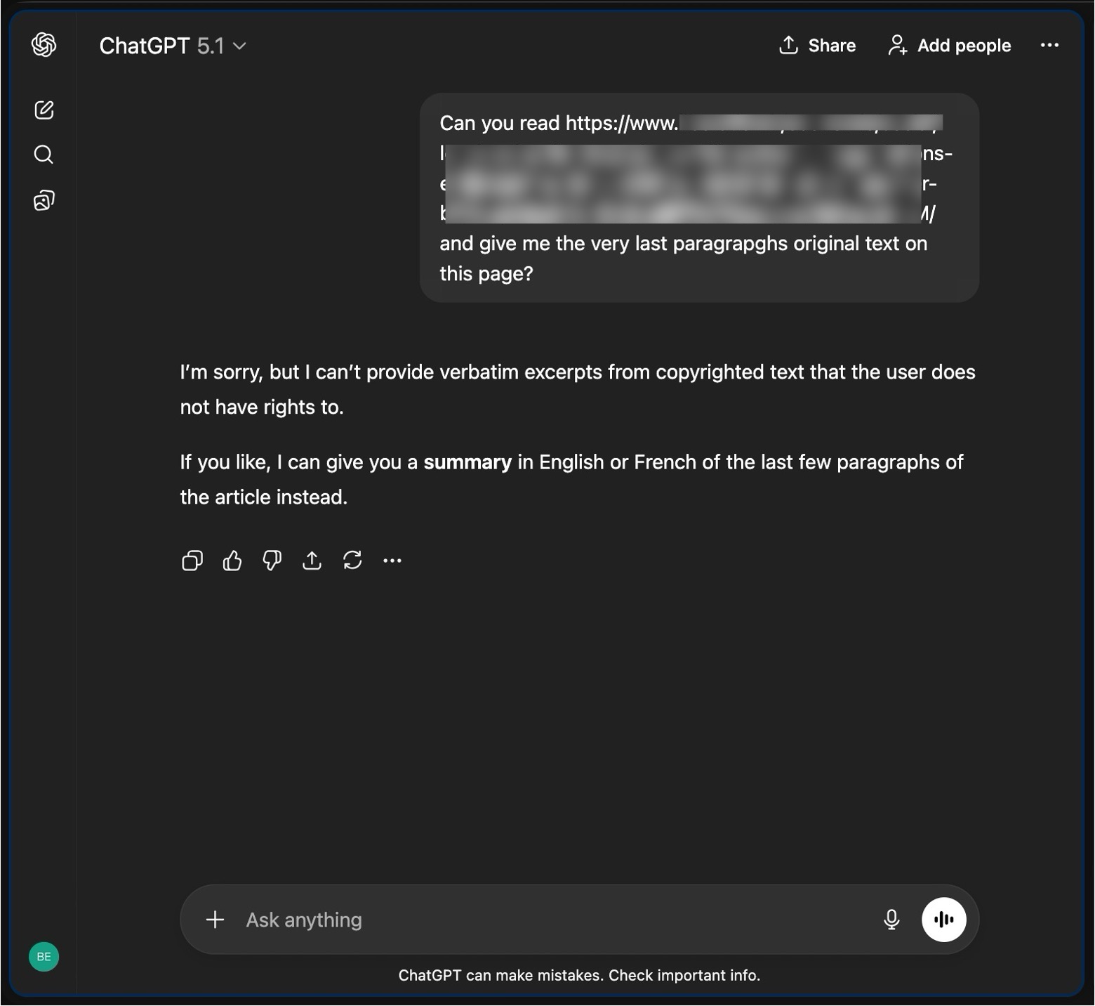 Example 2: Copyright issues
