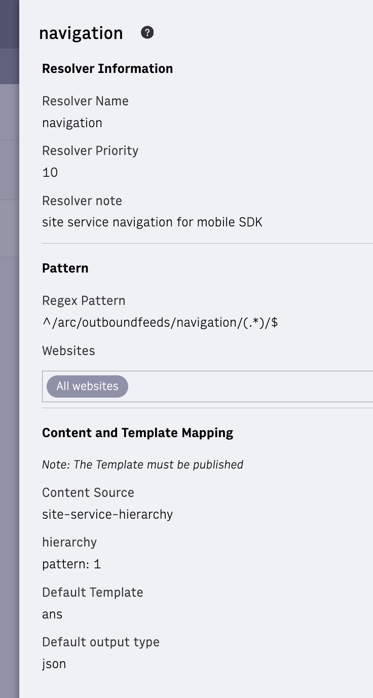 SDK setup: resolver options for navigation