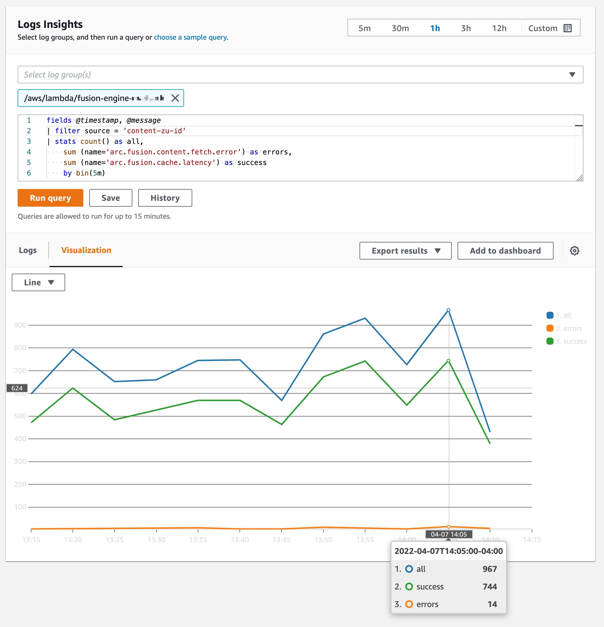 Logs insights
