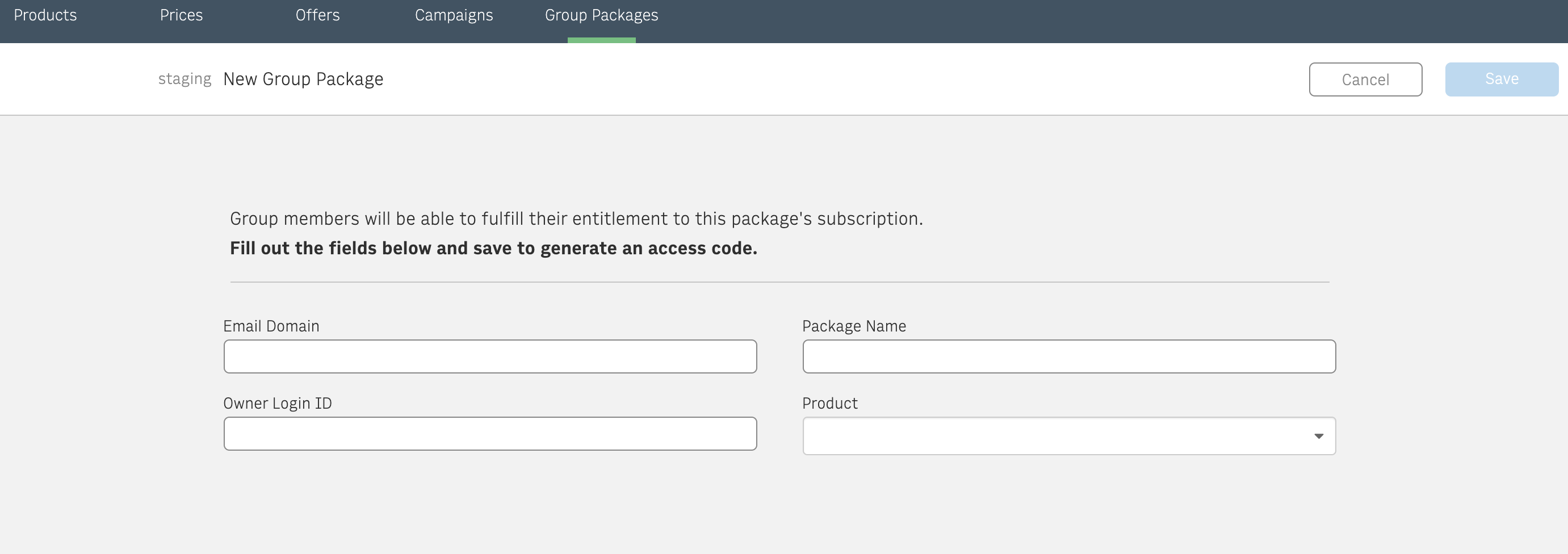 package creation proccess