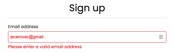 Valid Email Address