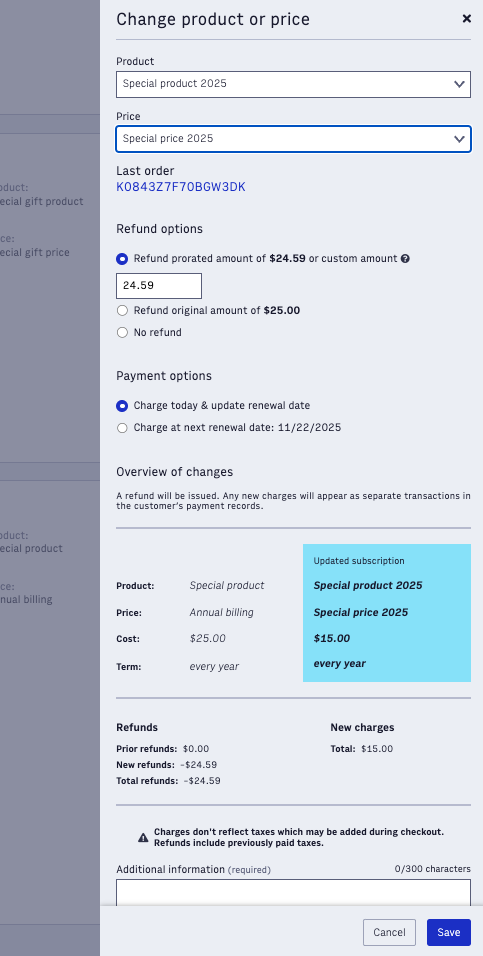 transaction detail